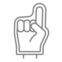  Fan finger pointing up
